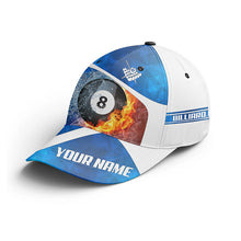 Load image into Gallery viewer, Personalized Billiiard 8 Ball Snapback Cap For Men Women Custom Adjustable 3D Printed Billiard Hats Gifts TDM0400