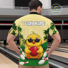 Load image into Gallery viewer, Custom Cute Chicken Summer Bowling Shirts For Men, Funny Bowling Team Jersey Polo &amp; 1/4 Zip TDM6591