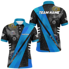 Load image into Gallery viewer, Best Custom Billiard Jerseys Uniform For Men, Personalized Tournament Billiard Shirts |Blue TDM2142
