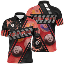 Load image into Gallery viewer, Personalized Multi-Color Billiard Tournament Sport Shirts, Billiard Balls Team Jerseys For Men TDM1750