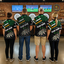 Load image into Gallery viewer, Personalized US Flag St Patrick Day Dart Shirts For Women Custom Patriotic Shamrock Darts Jerseys TDM5708