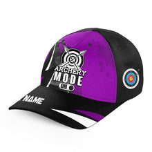 Load image into Gallery viewer, Personalized Purple Jerseys 3D Full Printed Archery Hats, Custom Baseball Archery Caps For Men And Women TDM0724