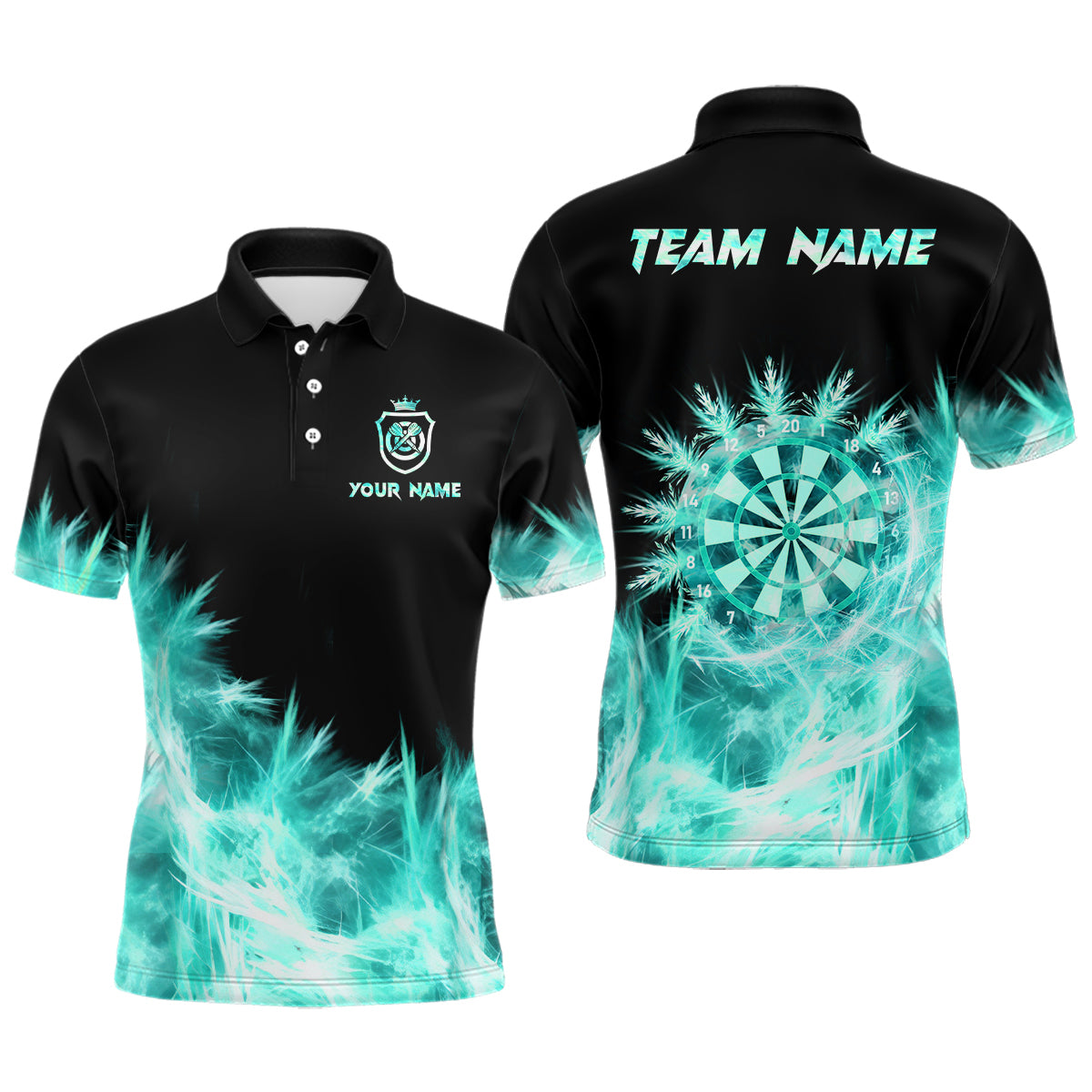 Personalized Funny Dart Polo Shirts For Men Women Custom Dart Team Jerseys, Best Dart Gifts TDM