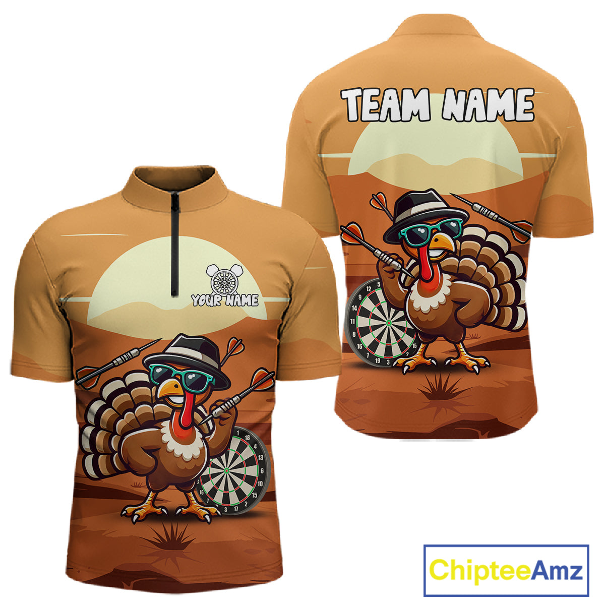 Funny Turkey Darts Shirt For Men Custom Thanksgiving Shirts For Darts Lover, Darts Team Jersey TDM4818