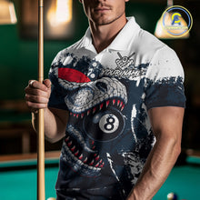 Load image into Gallery viewer, Personalized Sauropod 8 Ball Billiard Shirt For Men Custom Billiard Team Shirts, Pool Jersey |Red TDM4766