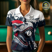 Load image into Gallery viewer, Personalized Sauropod 8 Ball Billiard Shirt For Women Custom Billiard Team Shirts, Pool Jersey |Red TDM4766