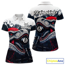Load image into Gallery viewer, Personalized Sauropod 8 Ball Billiard Shirt For Women Custom Billiard Team Shirts, Pool Jersey |Red TDM4766