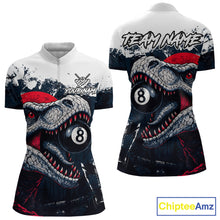 Load image into Gallery viewer, Personalized Sauropod 8 Ball Billiard Shirt For Women Custom Billiard Team Shirts, Pool Jersey |Red TDM4766