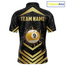 Load image into Gallery viewer, Orange Grunge Grim Reaper Billiard Ball Pool Custom Men Billiard Shirts, Billiard Team Jerseys NYN3020