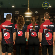 Load image into Gallery viewer, Red Crack Ball Pool Women Billiard Polo &amp; 1/4-Zip Shirt Personalized Balls Billiard Gifts NYN2413