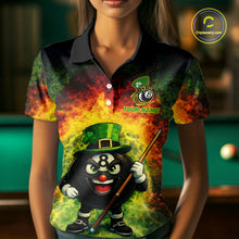 Load image into Gallery viewer, Red &amp; Green Shamrock Thunder Funny Pool 8 Ball Women Billiard Shirt Personalized Balls Billiard Shirts NYN2653