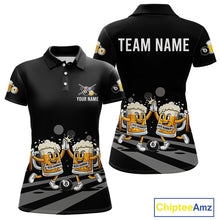 Load image into Gallery viewer, Funny Beer Couple Play Pool 8 Ball Women's Billiard Team Shirt Custom Billiard Polo &amp; 1/4 Zip Attire NYN2666