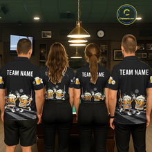 Load image into Gallery viewer, Funny Beer Couple Play Pool 8 Ball Women's Billiard Team Shirt Custom Billiard Polo &amp; 1/4 Zip Attire NYN2666