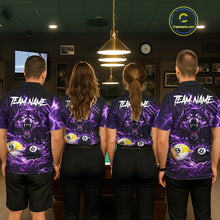 Load image into Gallery viewer, Custom Purple Horrors Wolf Smokes Pool 8 Ball &amp; 9 Ball Men's Billiard Team Shirt Billiard Attire NYN2669