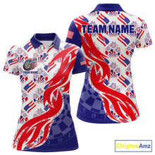 Load image into Gallery viewer, Custom America 250Th Anniversary Dart Polo &amp; Quarter-Zip Shirt For Women Patriotic USA Dart Jerseys NYN2824