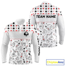 Load image into Gallery viewer, Poker Mens Golf Polo Shirt Personalized Name Funny Golf Top For Team Golfer Gift For Men NYN2850