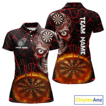 Load image into Gallery viewer, Custom White And Black Silver Chains Dartboards Dart Shirts For Women, Dart Team Jerseys NYN0054