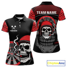 Load image into Gallery viewer, Custom Black And White Halftone Dartboard Dart Shirts For Women Grunge Dart Team Jerseys NYN0057