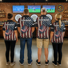 Load image into Gallery viewer, US Flag Dart Arrow &amp; Dartboard Darts Quarter-Zip Shirt For Women Custom Patriotic Dart Team Jerseys NYN2523