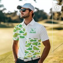 Load image into Gallery viewer, Personalized Mens Golf Polo Shirts Green Golf Courses Custom Name Golf Team Shirt, Golf Gifts NYN2880
