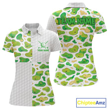Load image into Gallery viewer, Personalized Womens Golf Polo Shirts Green Golf Courses Custom Name Golf Team Shirt, Golf Gifts NYN2880