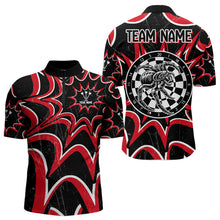 Load image into Gallery viewer, White And Black Dartboards Custom Spider Dart Shirts For Men, Dart Jerseys NYN0022