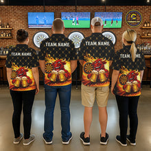 Load image into Gallery viewer, Bull &amp; Cheer Beers Dartboard Custom Funny Darts Quarter-Zip Shirts Women Dart Team Jerseys | Black NYN2272