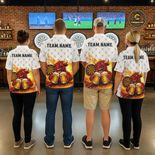 Load image into Gallery viewer, Bull &amp; Cheer Beers Dartboard Custom Funny Darts Quarter-Zip Shirts Women  Dart Team Jerseys | White NYN2273