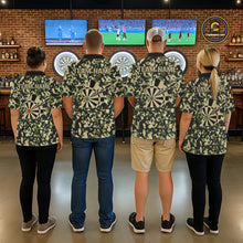 Load image into Gallery viewer, Custom Camouflage Pattern Dartboard Darts Quarter-Zip Shirts For Women Outfits Darts Jerseys NYN2754