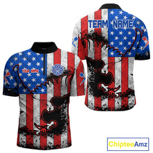 Load image into Gallery viewer, Grunge Eagle US Flag Pattern Custom Dart Shirt For Men, Dart Team Jerseys NYN0214