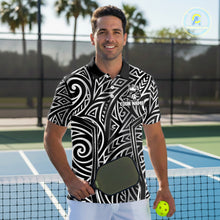 Load image into Gallery viewer, Custom Silver Tribal Pickleball Jerseys Men Silver Crown Pickleball Paddle Ball 3D Shirts NYN2159