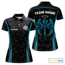 Load image into Gallery viewer, Azure Wings With Dart Arrow Women's Funny Darts Shirt - Custom Name For Darts Jersey NYN0495