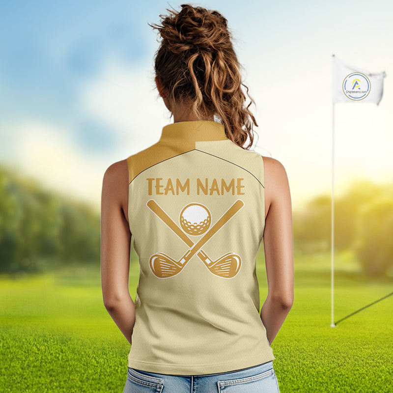 Funny Banana Womens Golf Sleeveless Polo Shirt, Custom Golf Polo For Women Golf Apparel Gift For Golf Lovers NYN3767