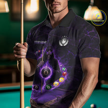 Load image into Gallery viewer, Grunge Grim Reaper Billiard Pool Men Billiard Shirts Custom Flame 8 Ball Pool Billiard Team Jerseys NYN3015