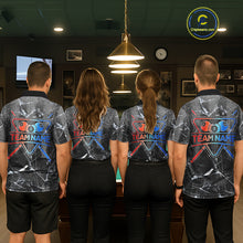 Load image into Gallery viewer, Glass Crack 8 Ball Pool Women Polo &amp; 1/4-Zip Team Shirts Custom Fire Flame Billiards Ball Apparel NYN2463