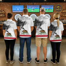 Load image into Gallery viewer, Personalized California Flag Black Splatter Dart 1/4-Zip Shirts For Women Custom Dart Team Jerseys NYN2714