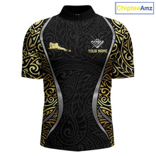 Load image into Gallery viewer, Personalized 8 Ball Pool Crown Men Billiard Shirts Gold And Silver Tribal Billiard Pool Jerseys NYN2894