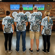 Load image into Gallery viewer, Personalized Cracked Darts Polo &amp; Quarter Zip Shirt Custom Funny Wolf Claws Darts Attire For Men NYN2950