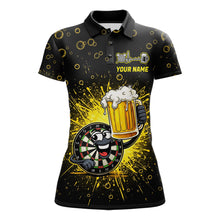 Load image into Gallery viewer, Funny Dartboard Cheer Beer Darts Team Shirt For Women Personalized Dart Polo Jerseys NYN2574