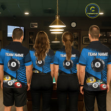 Load image into Gallery viewer, Custom 8 Ball Cue Billiards Polo &amp; Quarter-Zip Jersey Women's Pool Billiard League Jersey NYN2313