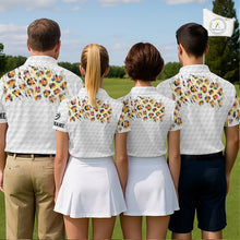 Load image into Gallery viewer, Yellow Leopard Pattern Men Golf Polo Shirts Custom Unique Polo Shirts Golf Team Outfits NYN3388