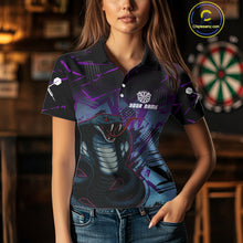Load image into Gallery viewer, Fierce Cobra Multi Color Grunge Women's Dart Shirt - Custom Name For Darts Jersey NYN0456