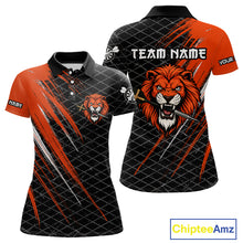 Load image into Gallery viewer, Lion Dart Arrows Grunge Style Custom Orange Dart Shirt For Women, Dart Team Jerseys NYN0101