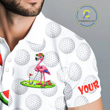 Load image into Gallery viewer, Funny Watermelon Pattern Mens Golf Polo Shirts Custom Funny Golfing Flamingo Golf Shirts NYN2882