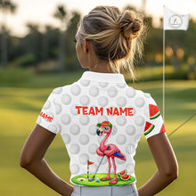 Load image into Gallery viewer, Funny Watermelon Pattern Womens Golf Polo Shirts Custom Funny Golfing Flamingo Golf Shirts NYN2882