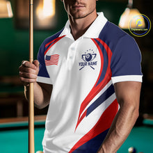 Load image into Gallery viewer, Custom 250 Years Freedom Eagle 8 Ball Pool Billiard Shirt For Men Patriotic Billiard Apparel NYN2633