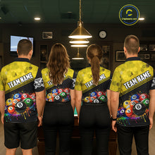 Load image into Gallery viewer, Custom Colorful Splash Ball Billiard Shirt For Women Personalized Cue Billiard Attire Gifts NYN2337