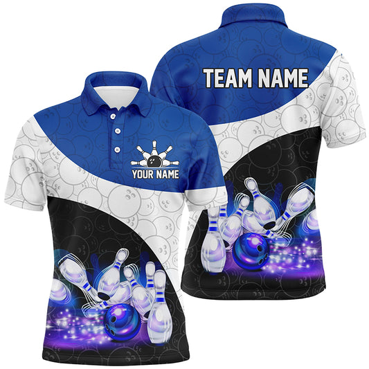 Personalized Bowling Shirt Custom Bowling Team League Bowling Jersey Men Polo Shirt QZT260