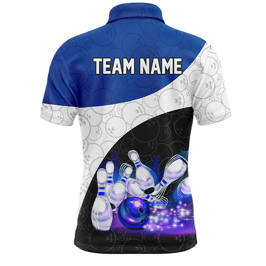 Personalized Bowling Shirt Custom Bowling Team League Bowling Jersey Men Polo Shirt QZT260