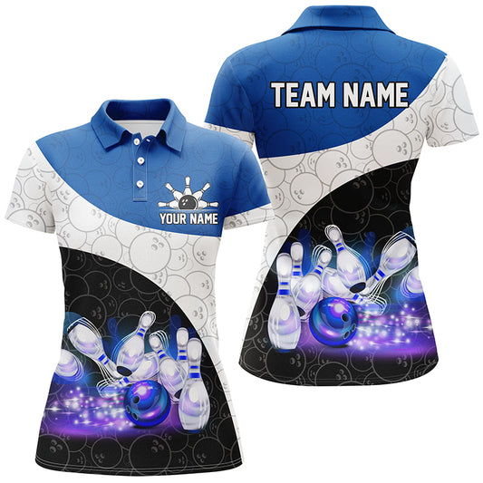 Personalized Bowling Shirt Custom Bowling Team League Bowling Jersey Women Polo Shirt QZT260